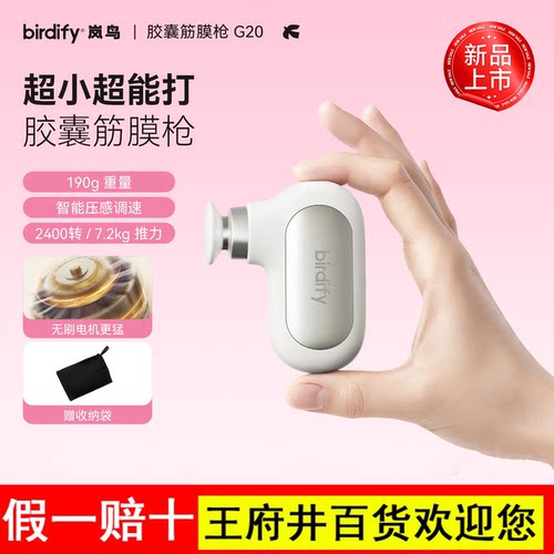 birdify岚鸟G20筋膜枪按摩器女生多功能迷你按摩器小型肌肉按摩枪