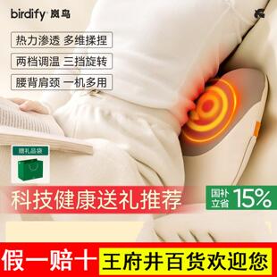 birdify岚鸟腰部按摩仪颈椎肩颈按摩器靠垫女士小型筋膜枪多功能