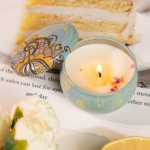 干花香薰精油蜡烛家用复古无毒卧室小摆件礼盒结婚伴手礼家居香薰