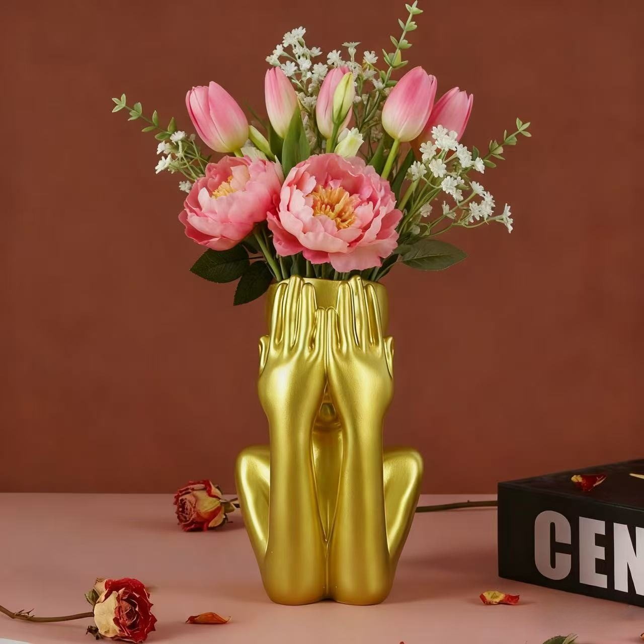 北欧风格花瓶捂脸插花玄关餐厅客厅装饰办公室干花鲜花摆件工艺品,工业油品/胶粘/化学/实验室用品,树脂,淘宝优惠券,粉丝福利购,淘宝优惠卷