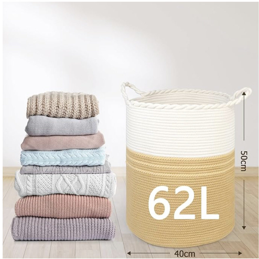 超大麻花收纳篮编织衣物收纳桶脏衣篮加大收纳筐收纳篮篓收纳