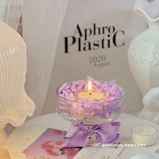 氛围感绝绝紫浪漫香薰蜡烛家用送女生闺蜜伴手礼香氛好物少女心in