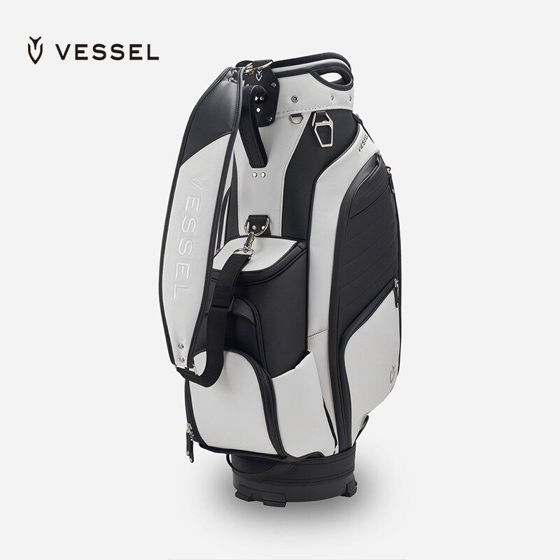 新款正品VESSEL高尔夫球包男士标准职业球袋轻便皮革8.5寸球杆包