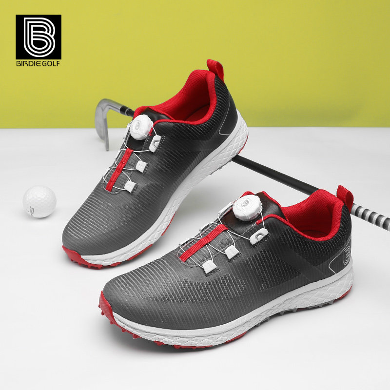 正品birdie高尔夫球鞋男士旋转扣鞋BD004轻便网面防水舒适运动鞋