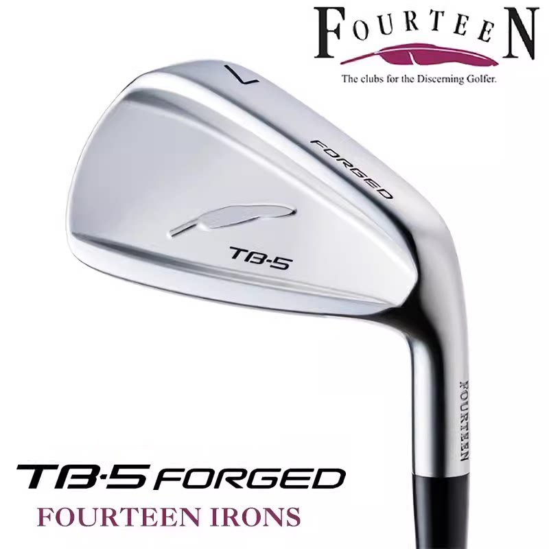 日本原装FOURTEEN小羽毛TB5铁杆组高尔夫球杆锻造易打易控球