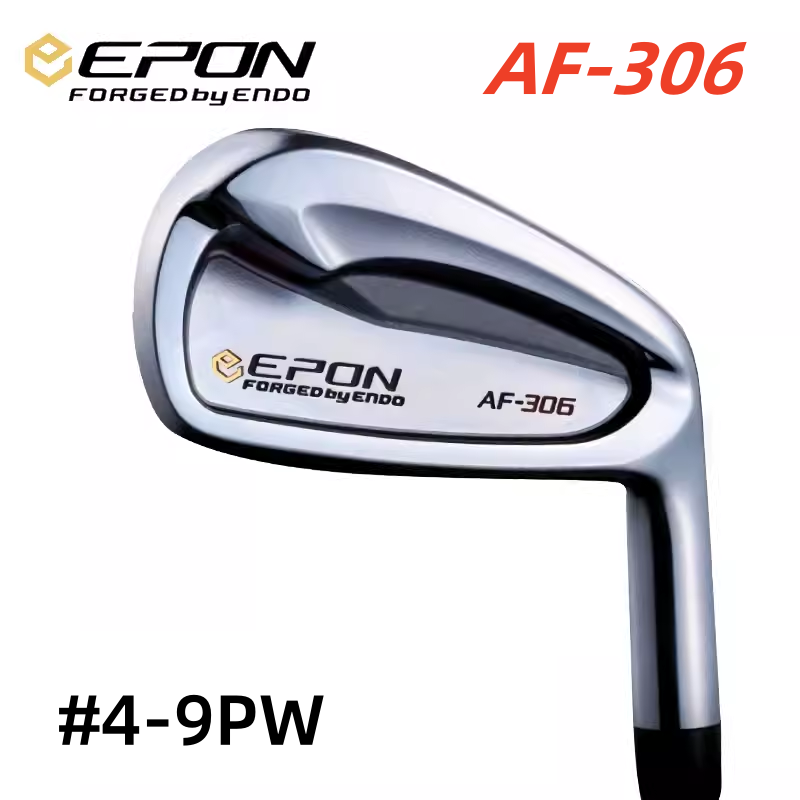 日本正品EPON AF-306高尔夫铁杆组杆头高控球性软铁锻造定制铁杆
