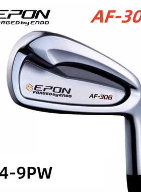 日本正品EPON AF-306高尔夫铁杆组杆头高控球性软铁锻造定制铁杆