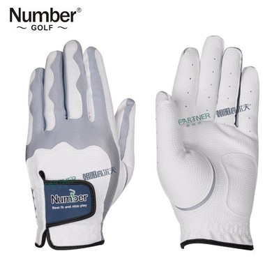 Number高尔夫手套男高弹魔术手套防滑透气运动骑行高尔夫球手套女