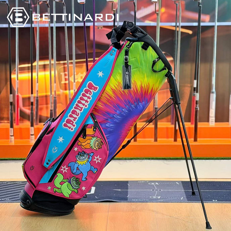 Bettinardi贝特纳蒂高尔夫支架包經典肥貓嬉皮涂鸦限量款轻便球包