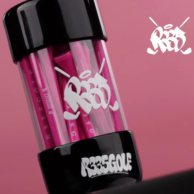 正品高尔夫球TEE R335粉色球T开球木Tee 环保球托一桶20根