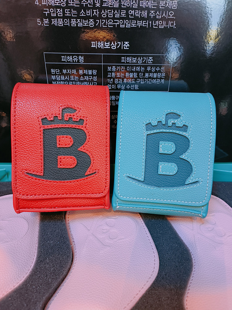 한국어 오리지널 BARON GOLF 골프 거리 측정기 커버 소형 가방 거리 측정기 보호 커버 가죽 카메라 가방