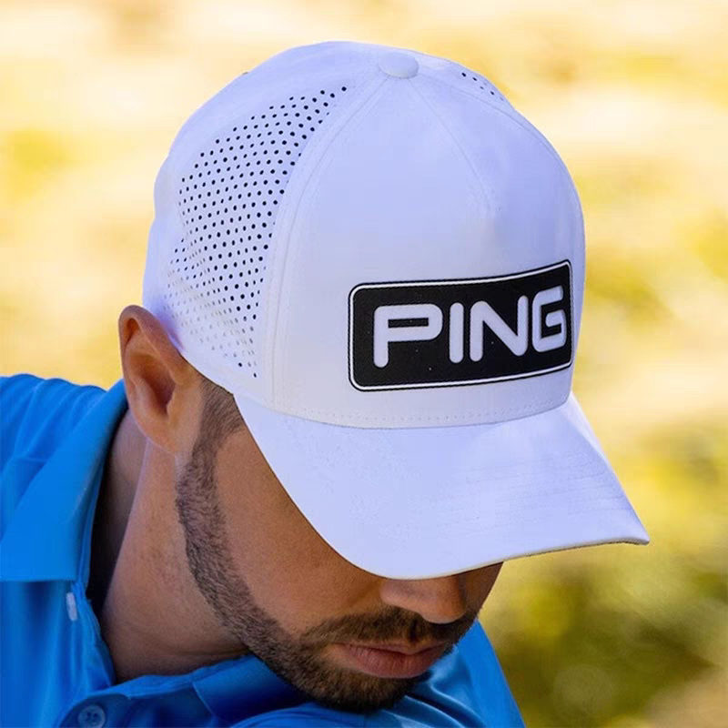 PING高尔夫球杆男夏季有顶遮阳防晒golf帽子I25ME91TVD0