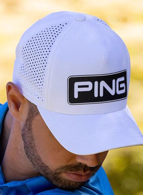 PING高尔夫球杆男夏季有顶遮阳防晒golf帽子I25ME91TVD0