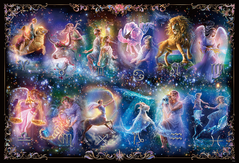 日本进口beverly成人高难度拼图十二星座1000片成年减压玩具礼物