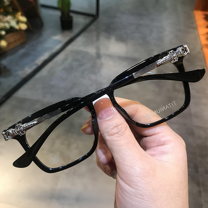 个性板材超轻复古防蓝光眼镜架