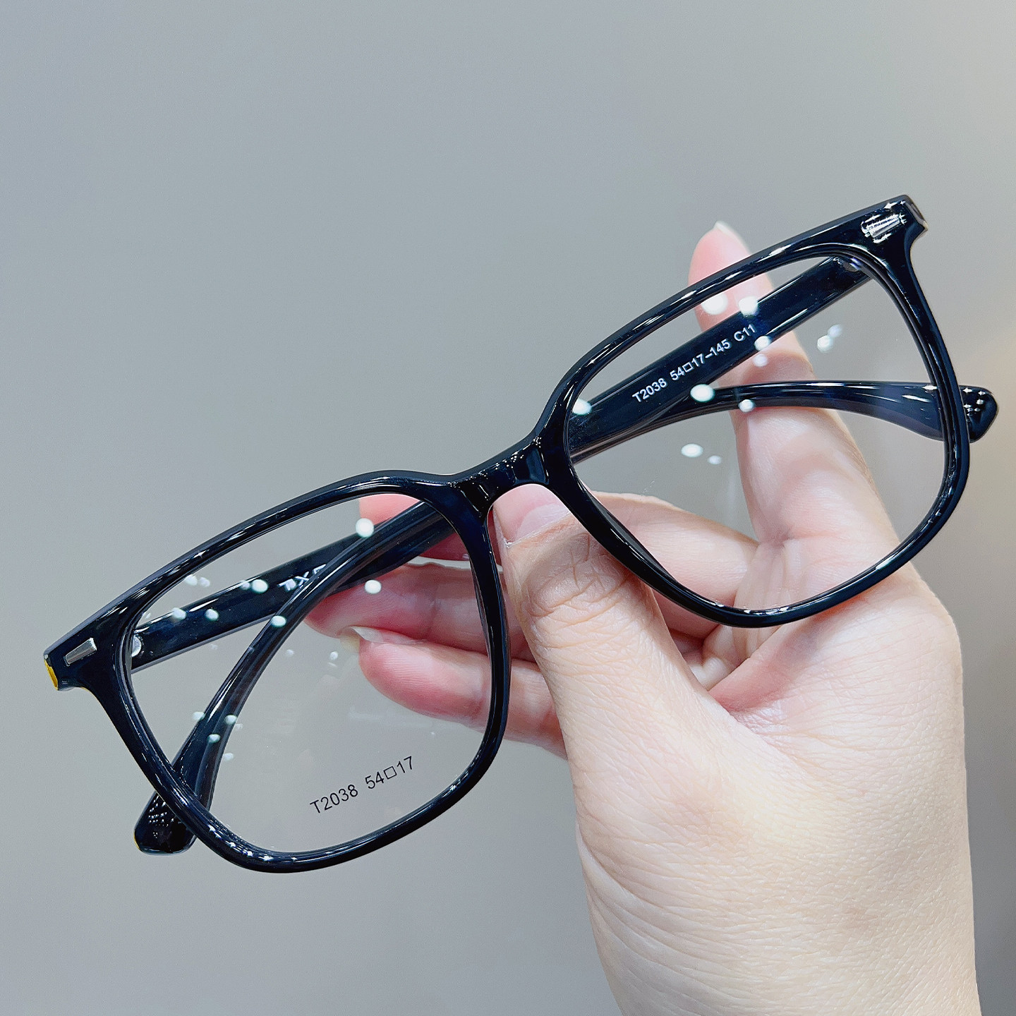 复古时尚黑色圆形大框眼镜架