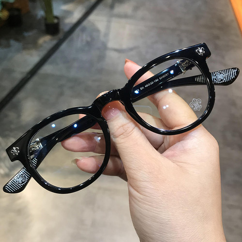 复古板材时尚男女圆形眼镜框架