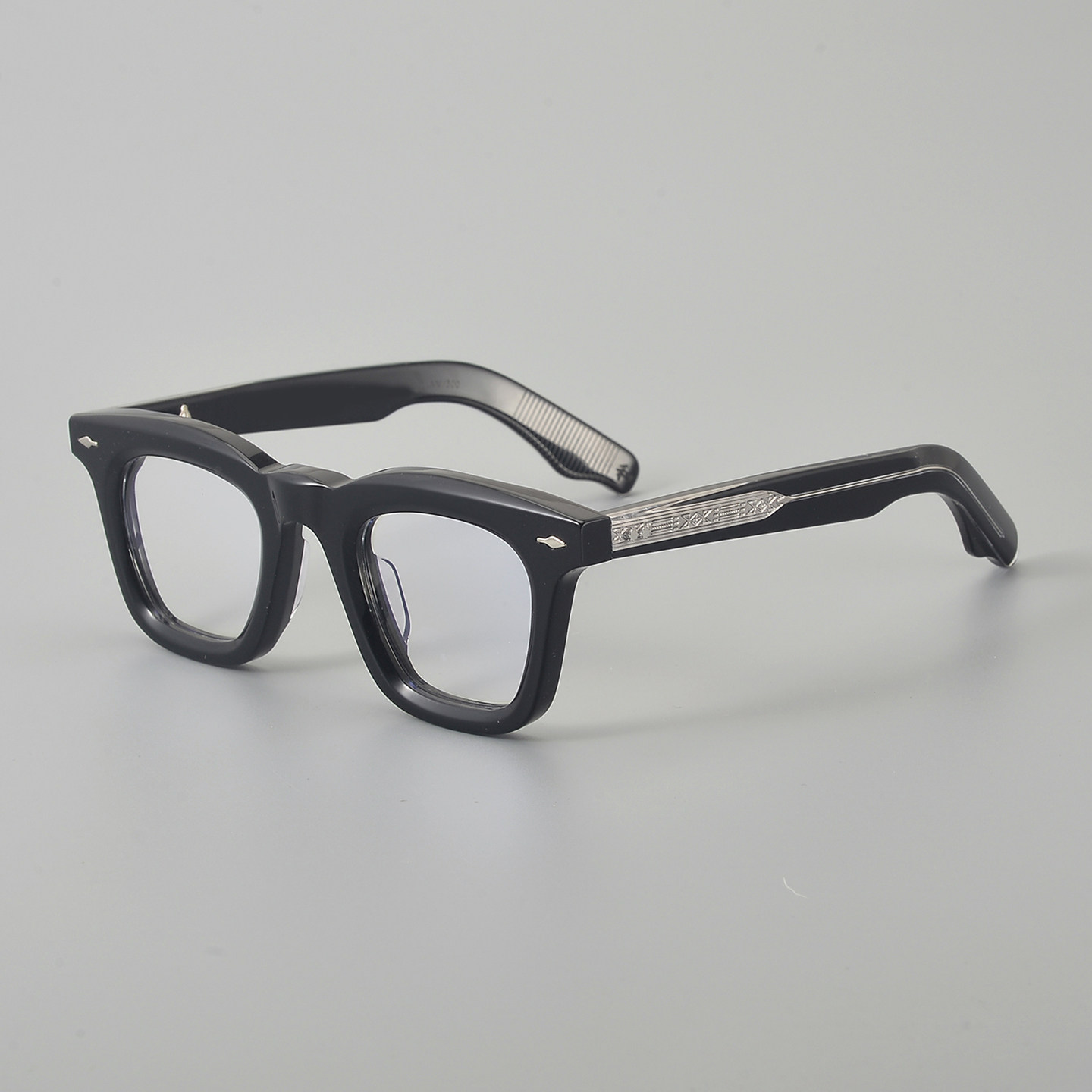 复古时尚厚框方形板材眼镜框架男女文艺小脸高度数防蓝光配近视镜