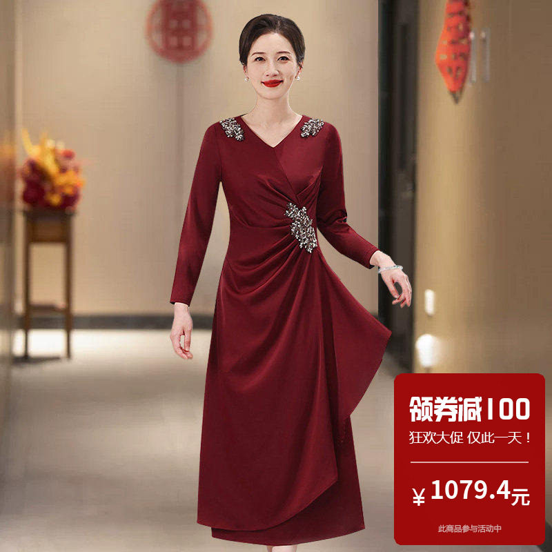 喜妈妈婚宴旗袍改良式中国风高档2026新款高端大气上档次年轻款春