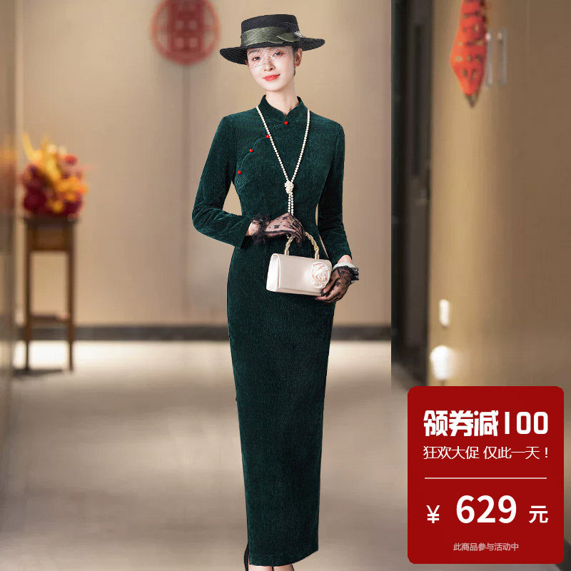 老上海复古旗袍高级感港风民国风唐装高端大气上档次改良式中国风