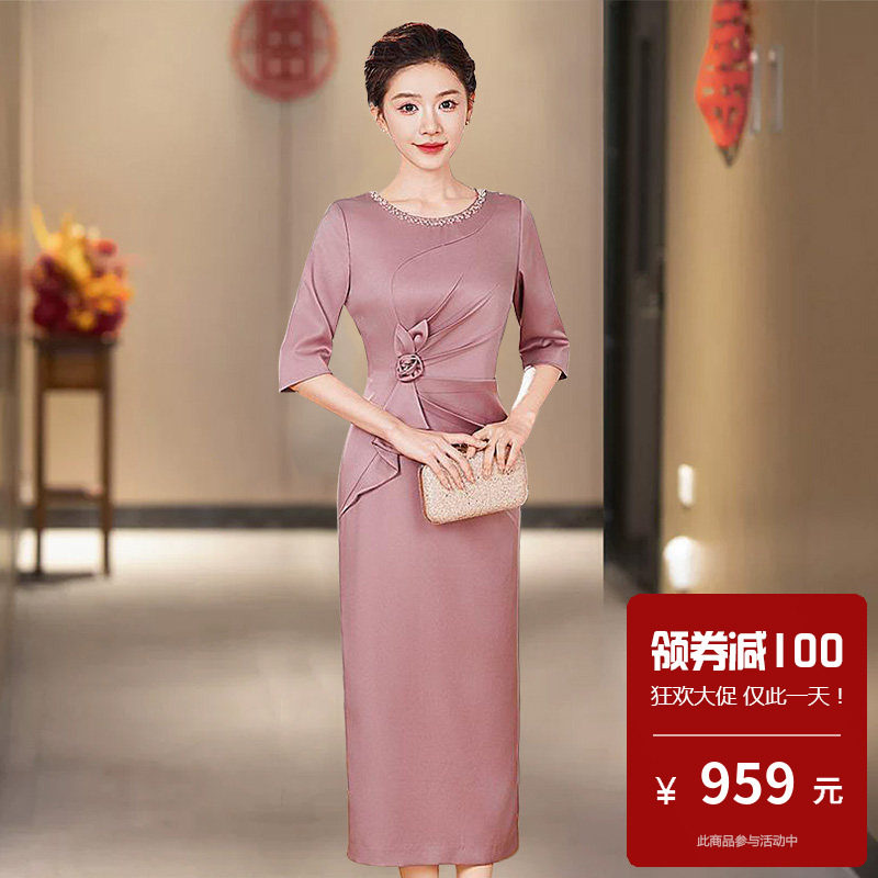中年女装妈妈旗袍改良式中国风适合高考妈妈穿的中考年轻款50多岁