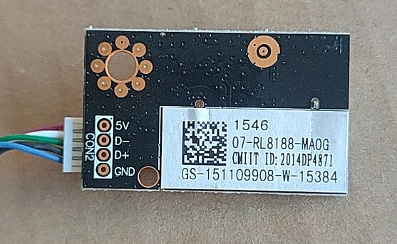 TCL L48E5800A-UD D55A561U无线网卡07-RL8188-MA0G模块WFOF