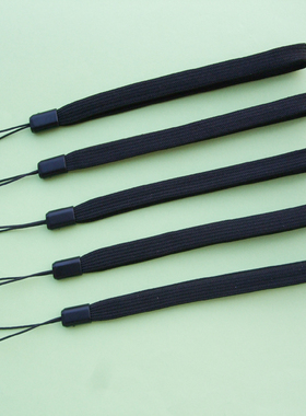 日本出口单 数码相机手腕带 小型单反机手绳带 手机拎带 黑色扁带