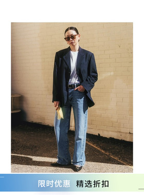 [亚洲小个子版]AGOLDE春季高腰直筒全长牛仔裤女A212B-1854