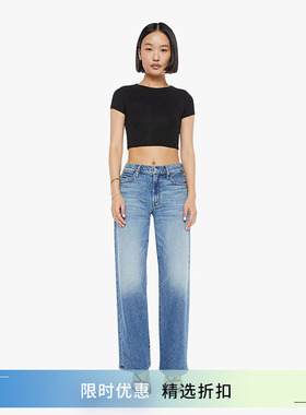 [CLOC]MOTHER DENIM小个子推荐高腰直筒牛仔裤女P1438-1296-IMW