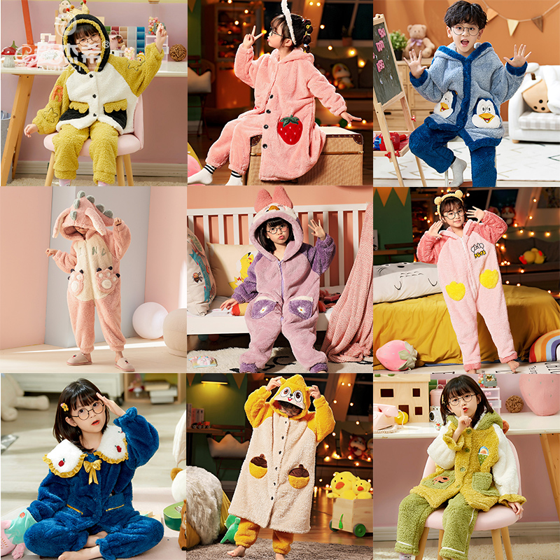 清仓珊瑚绒睡衣韩版秋冬季