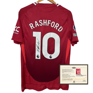 24-25 Rashford football jersey printed signature shirt