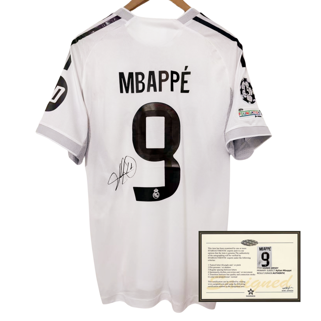 25-26 Madrid Mbappe printed signed football jerseys shirt