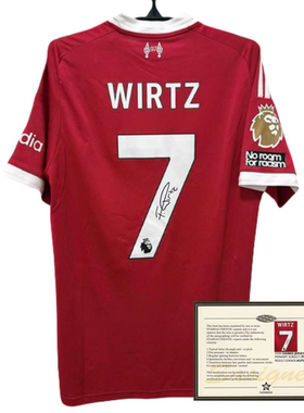 25-26 LFC Wirtz soccer shirt jersey printed signature