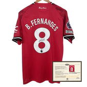printed Bruno soccer jersey Fernandes shirt signature