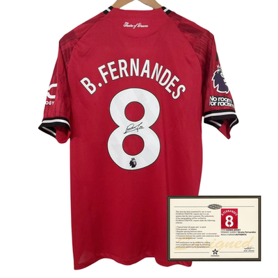 25-26 Bruno Fernandes soccer shirt jersey printed signature