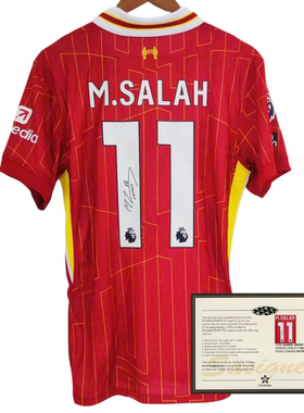 24-25 Salah jersey football printed signature shirt