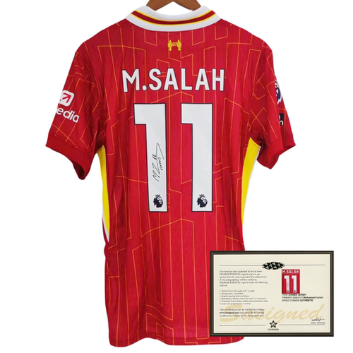 24-25 Salah jersey football printed signature shirt