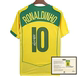 printed Ronaldinho signed football shirt jerseys Brazil