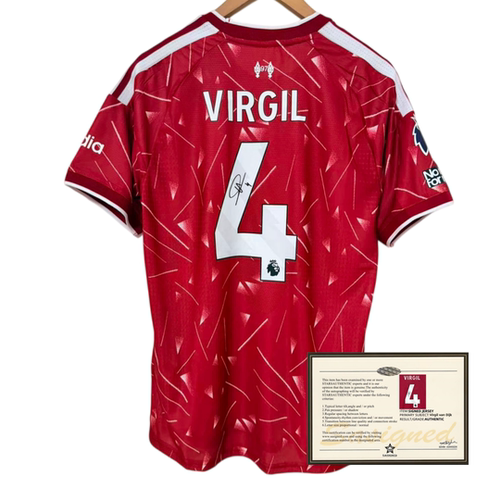 2627 LFC Virgil soccer shirt jersey printed signature