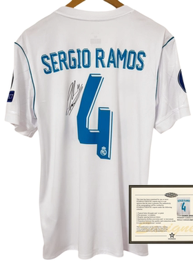 17-18Madrid Ramos football jersey printed signature shirt