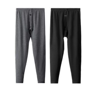 七匹狼男士保暖裤2025冬季加绒加厚中老年打底裤男款睡裤棉毛裤男