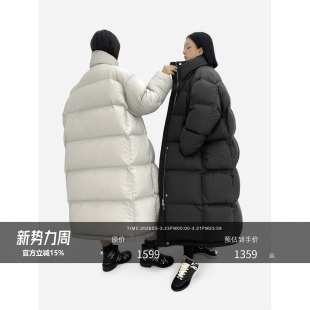 立领显瘦双面G充绒廓形羽绒服厚外套 街拍feu HONORE古月 Bella