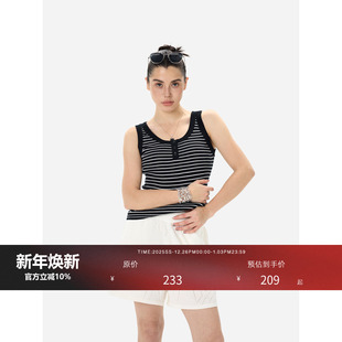c@line条纹纽扣背心 old HONORE古月 天丝航海计划