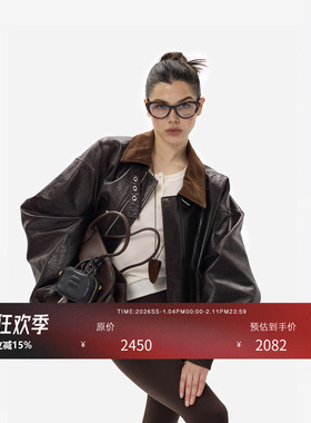 HONORE古月 进口油蜡牛+羊皮外套 长期持有主义皮衣