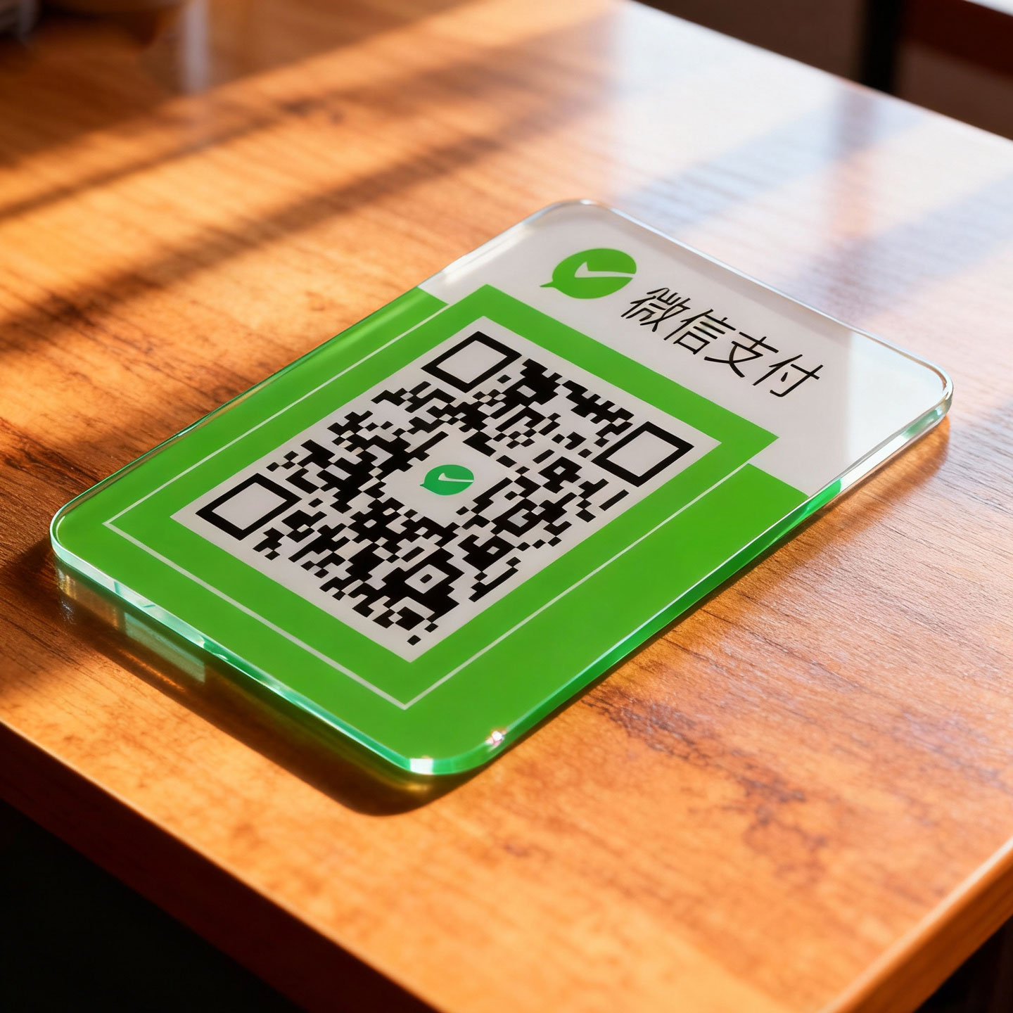 定制商家微信支付宝二维码加厚摆摊用收钱牌摆台粘贴墙款防水立牌