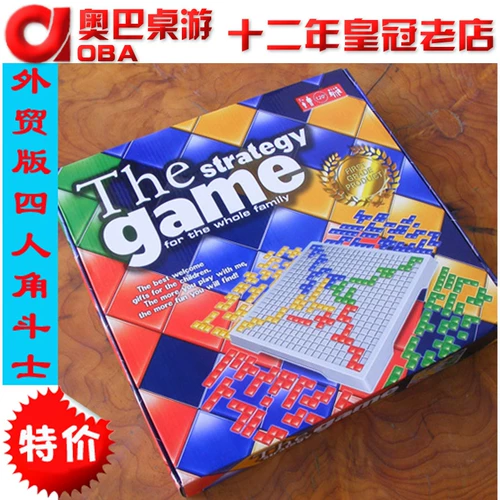 Gladiar Four -Person версия российской шахмат Block German Go Bloku Table Game S Oba Board Game