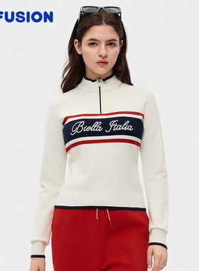 马上起飞 | 编织衫FILA FUSIONFila潮牌女2026春季新年款套头毛衣