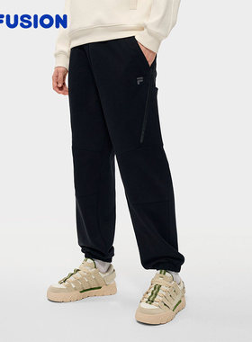 章昊同款FILA FUSIONFila潮牌针织长裤男2026春季新款基础休闲裤