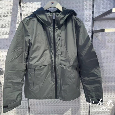 FILA斐乐2023冬季新款男士时尚休闲轻薄连帽羽绒服F11M342911FBK