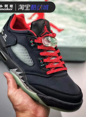 AIRJORDAN 5 AJ5黑红中国玉CLOT联名复古低帮篮球鞋DM4640-036